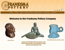 Tablet Screenshot of frankomapottery.com